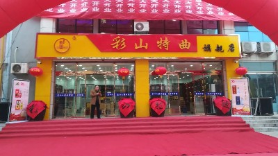 坐落在肥城的大型彩山旗艦店